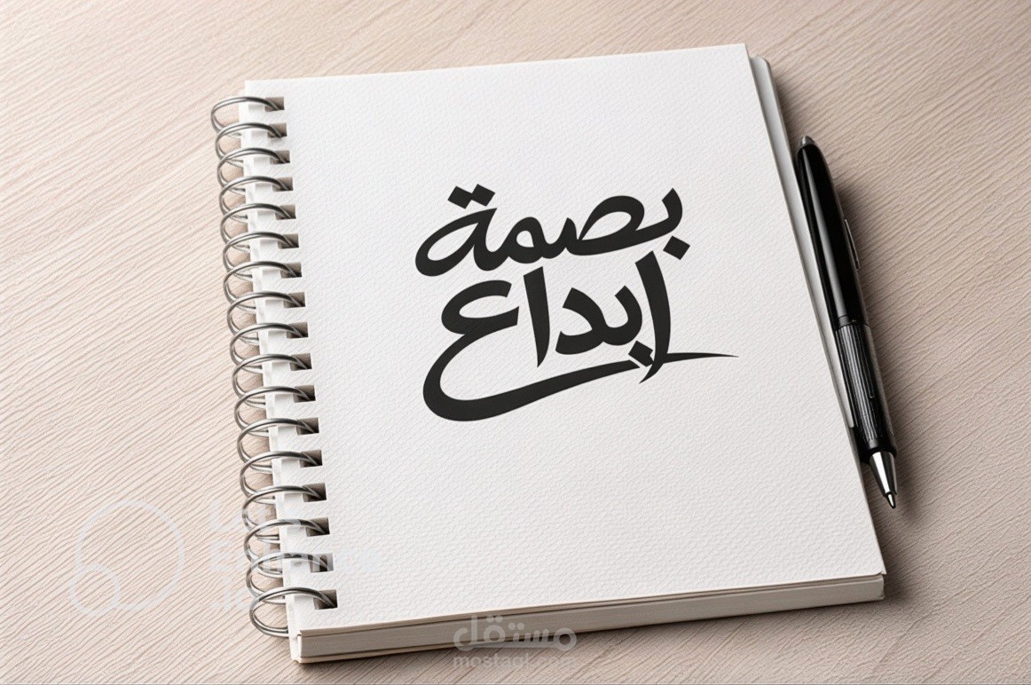 تصميم شعار تايبوجرافي عربي – بصمة إبداع