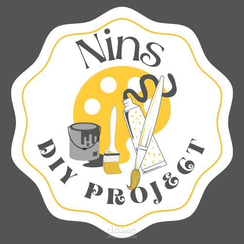 لوغو من تصميمي لقناة على اليوتيوب خاصة بالرسم والاعمال اليدوية