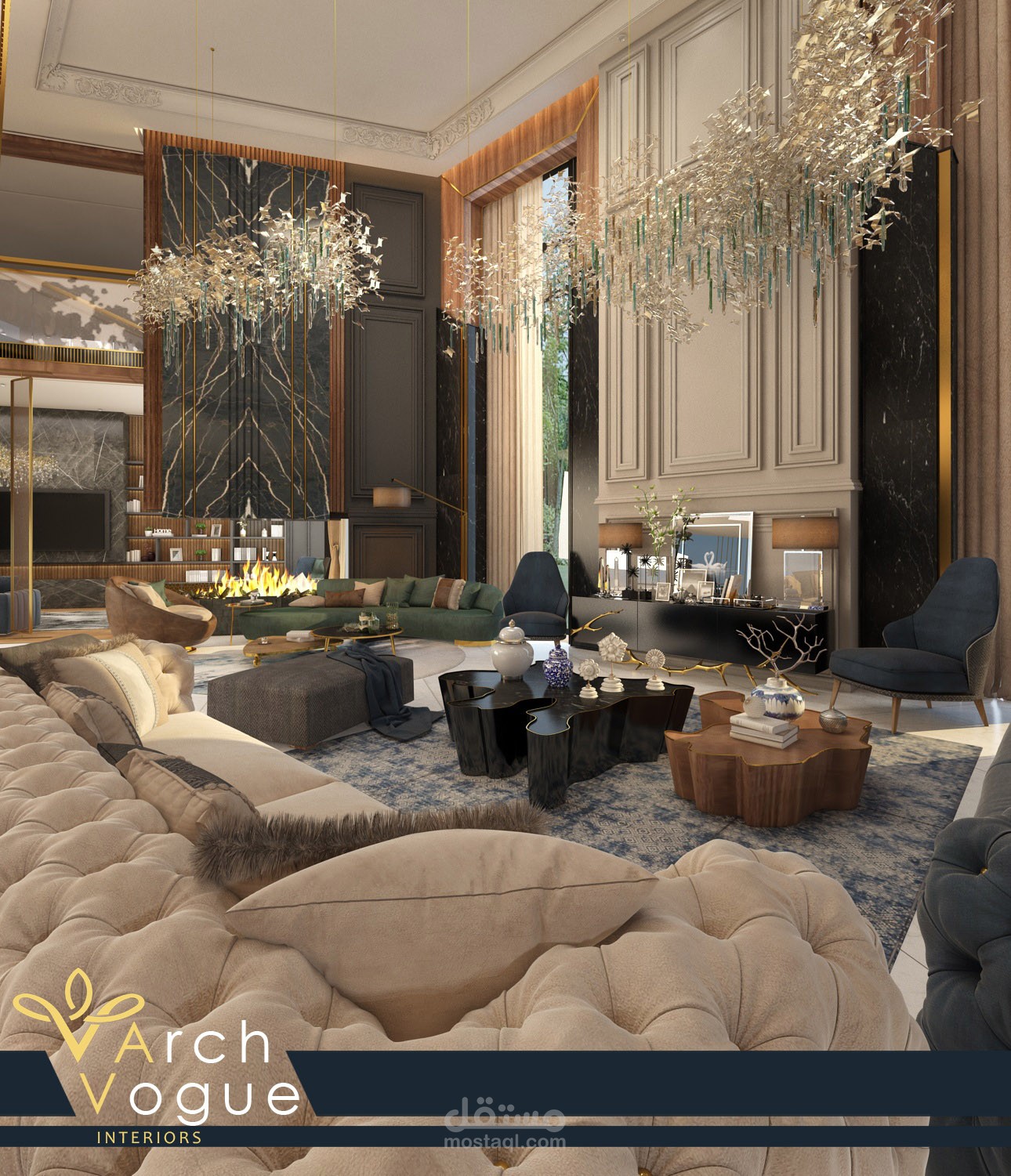 تصميم داخلى لفيلا سكنية