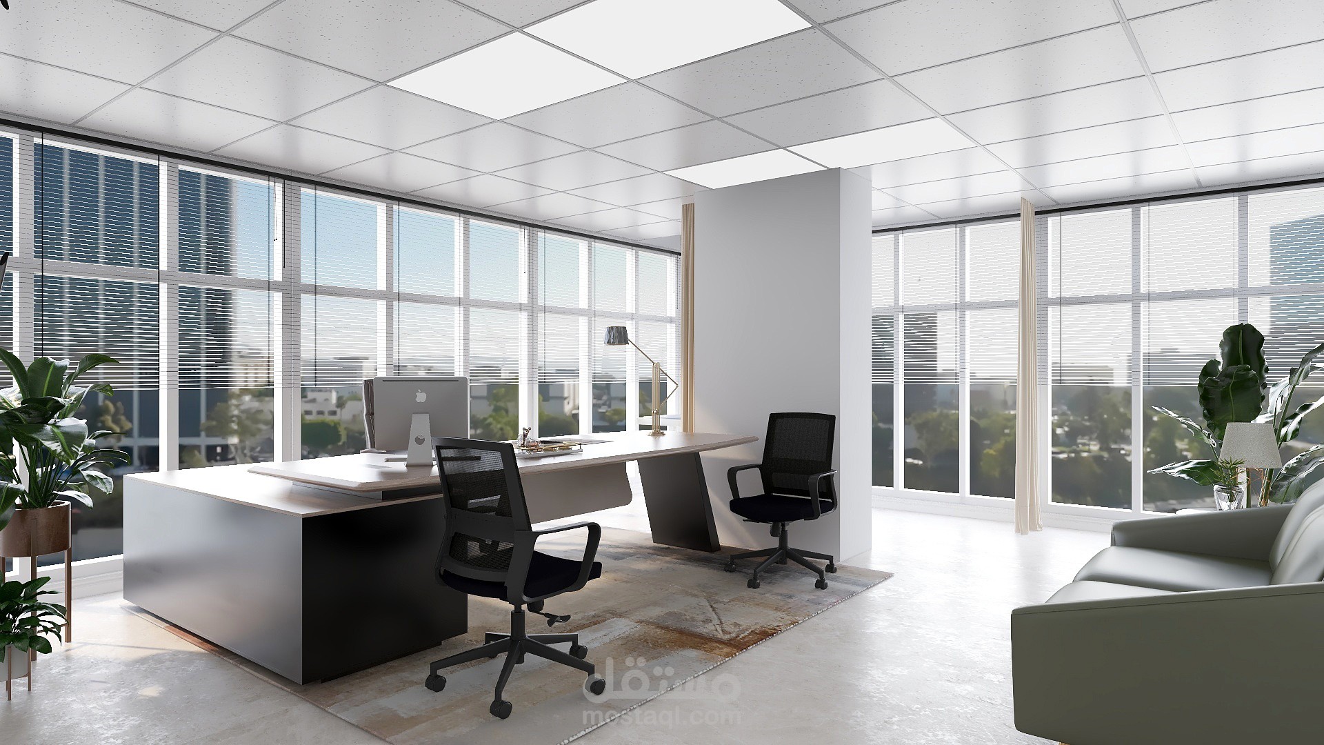 تصميم مكتب طبيب