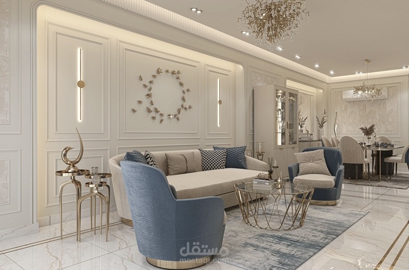 Recption and dining area