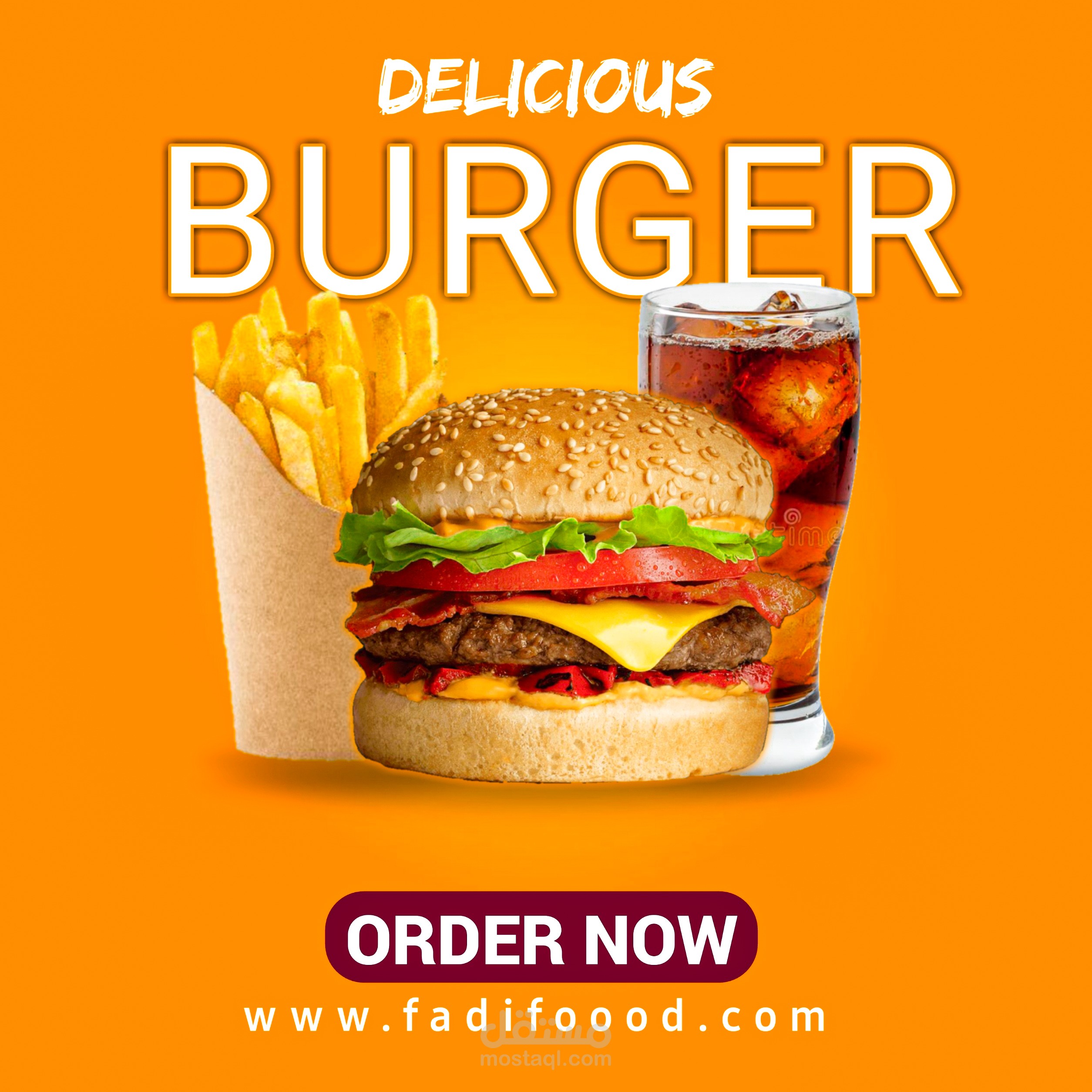 تصميم بوست سوشيال ميديا لمطعم