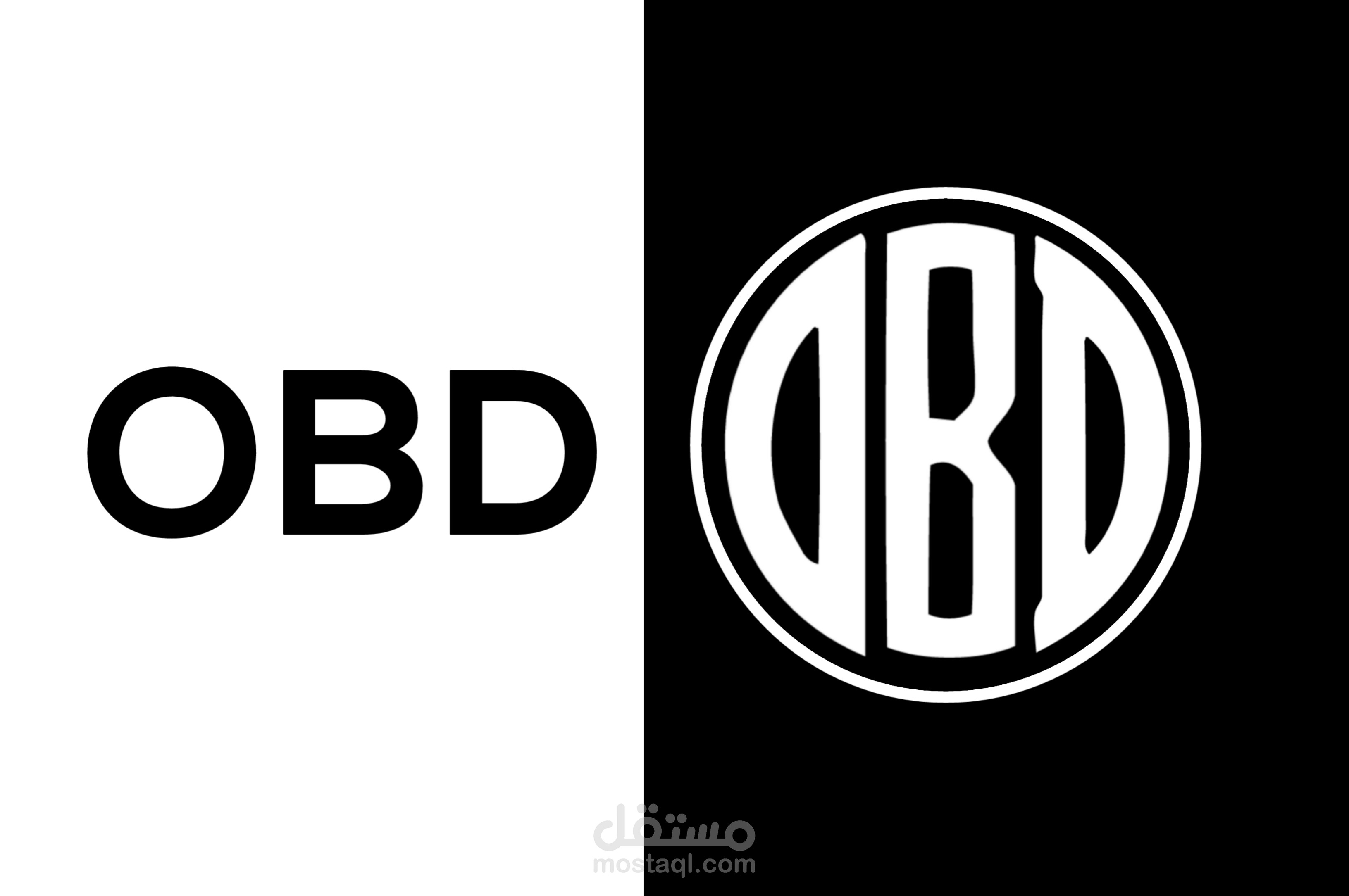 تصميم لوجو مكون من حروف