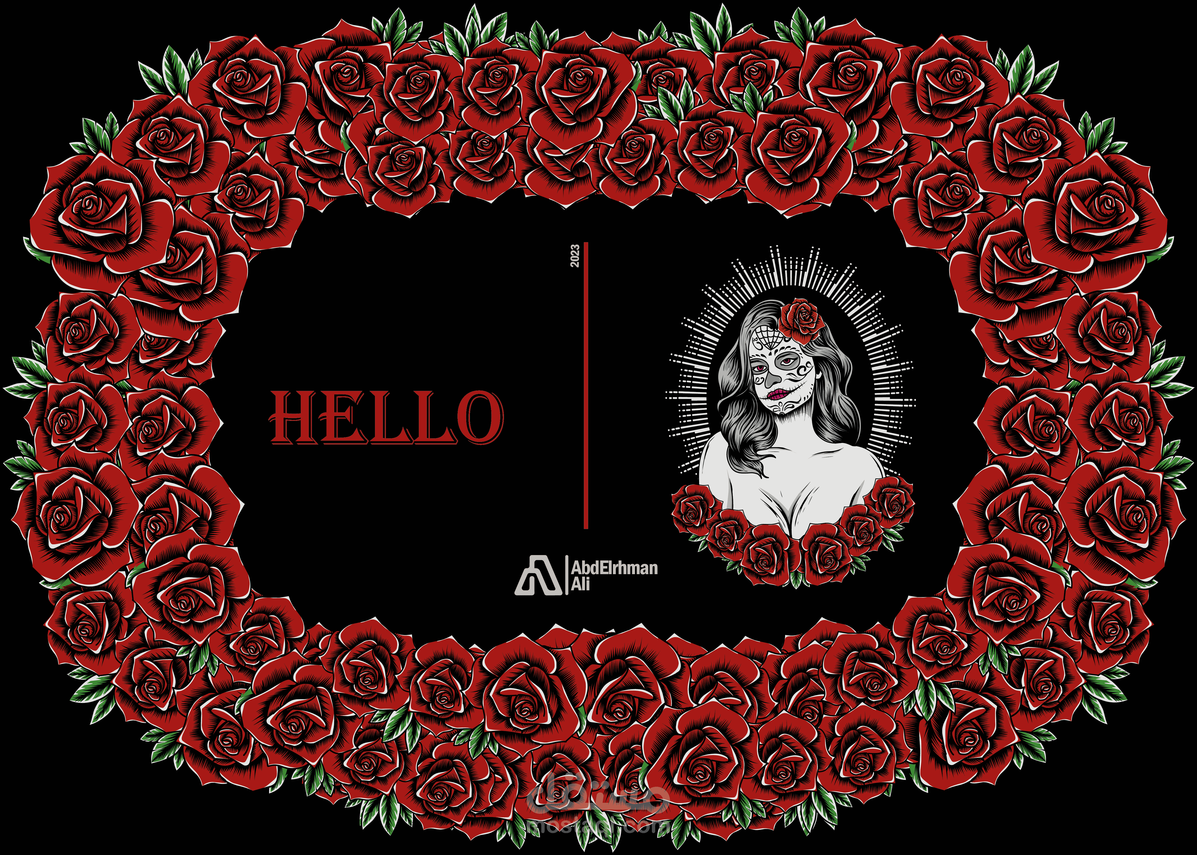 crâne féminin café'' Branding"