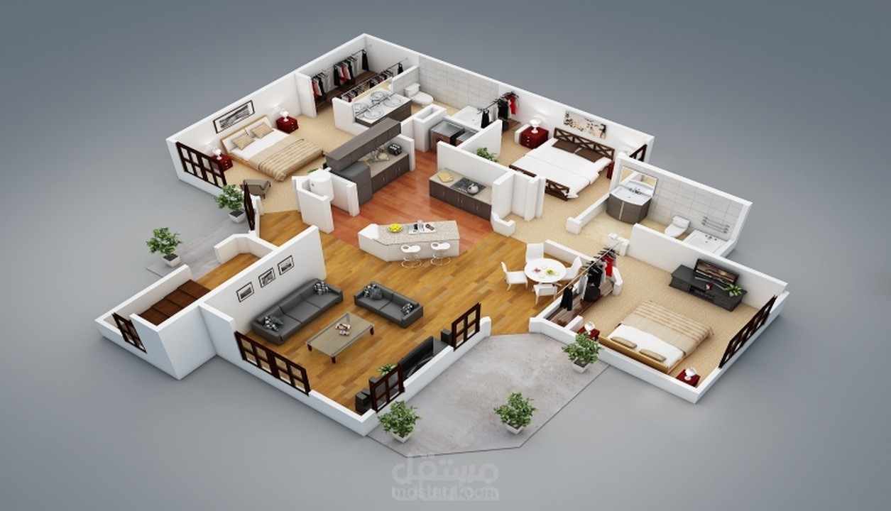 تصميم منزل 3D
