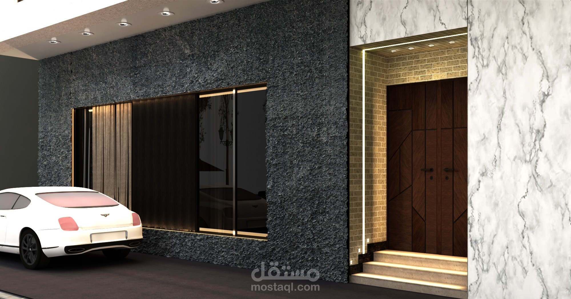 تصميم وجهة منزل بالرياض