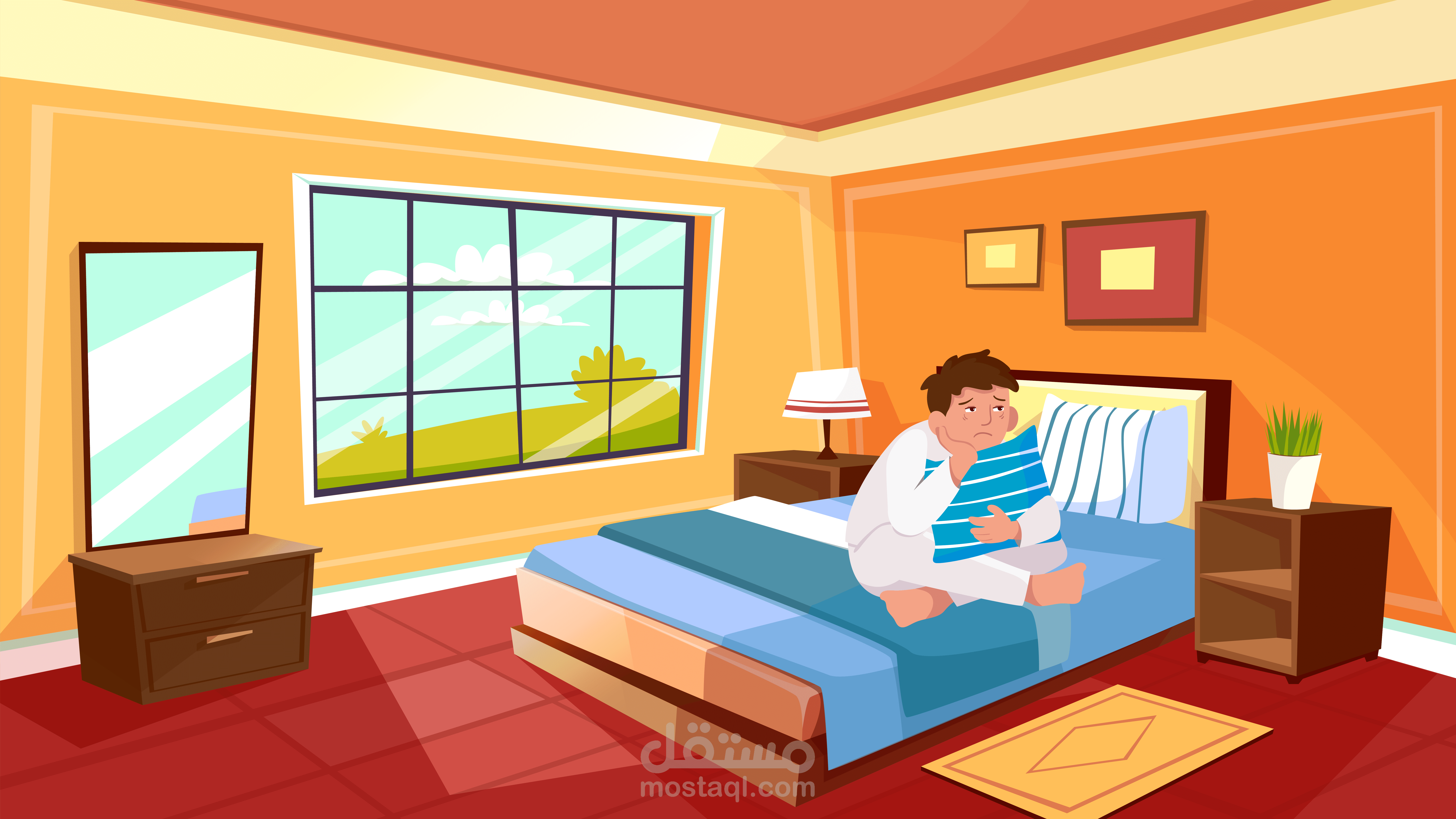 فيديو انيميشن 30 ثانية عن الكسل