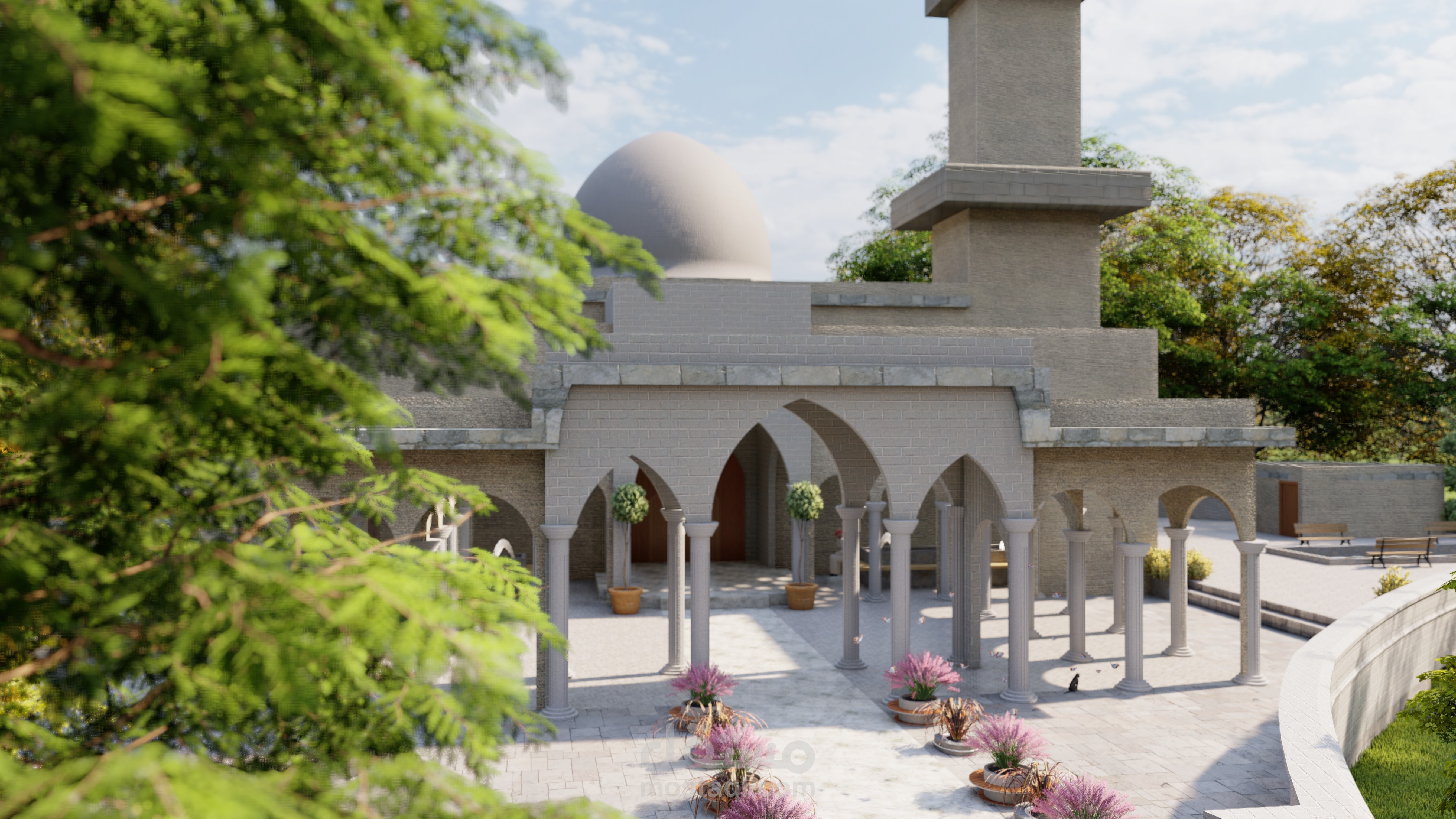 اعادة تصميم مسجد الجامعة