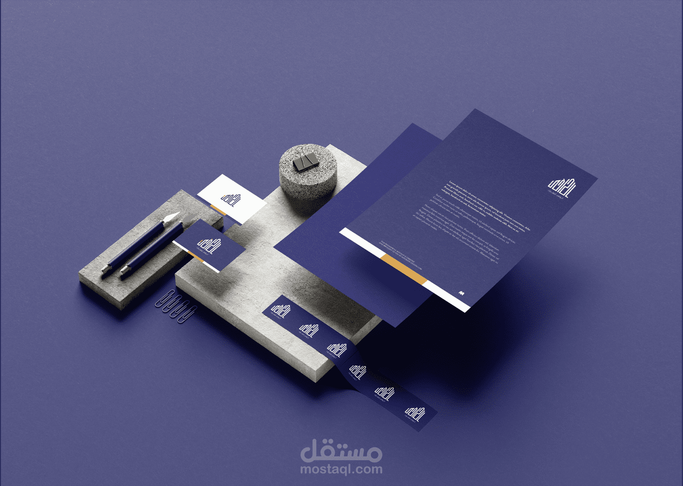 تصميم شعار و هوية تجارية كاملة للشركات والمؤسسات