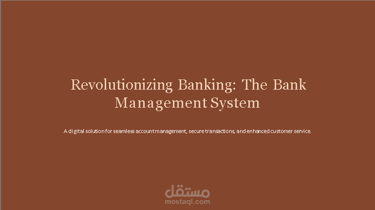Bank Management System