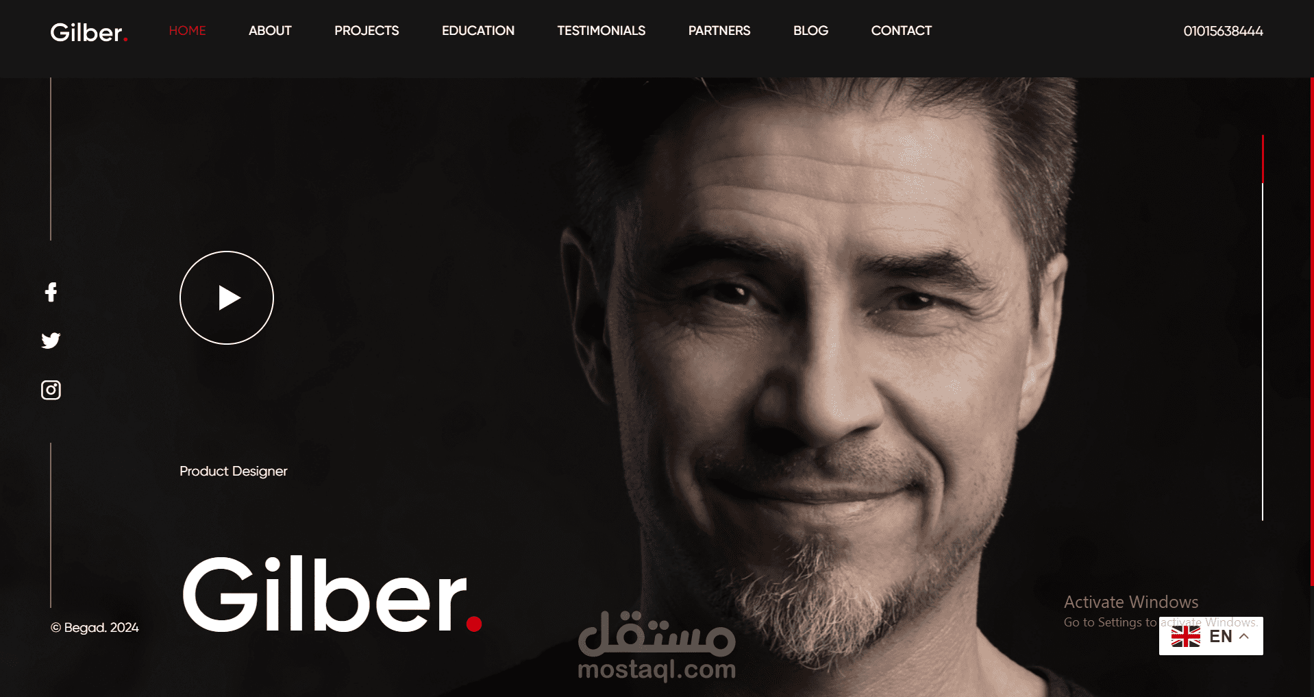 موقع الكتروني شخصي
