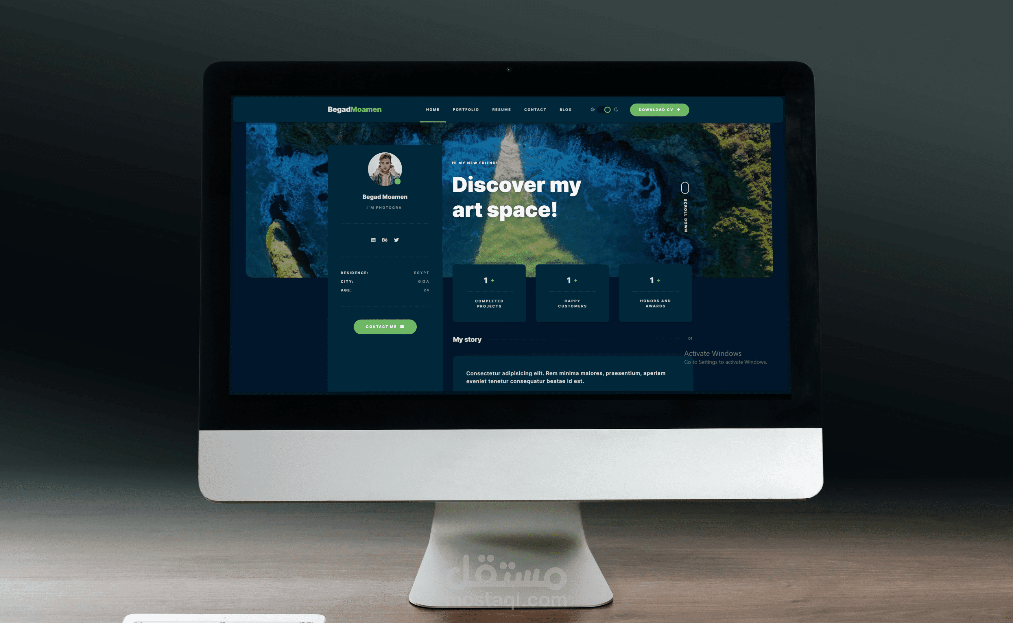 Portfolio جامد لجذب العملاء