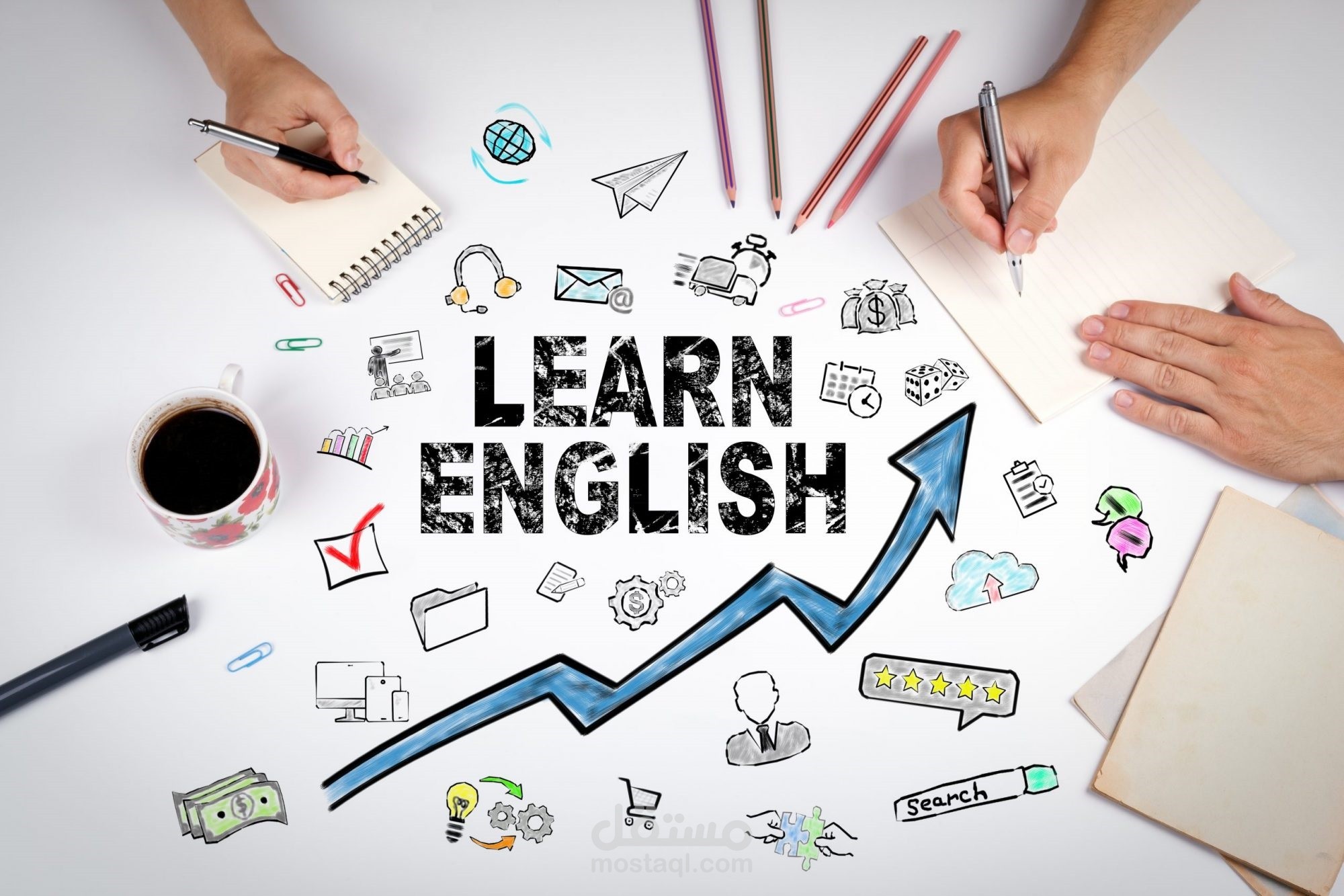 تدريس لغة إنجليزية