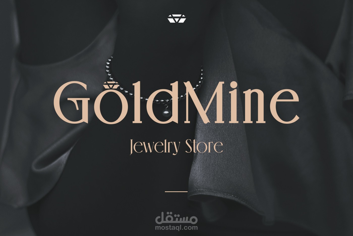 شعار لمتجر مجوهرات | GoldMine Logo