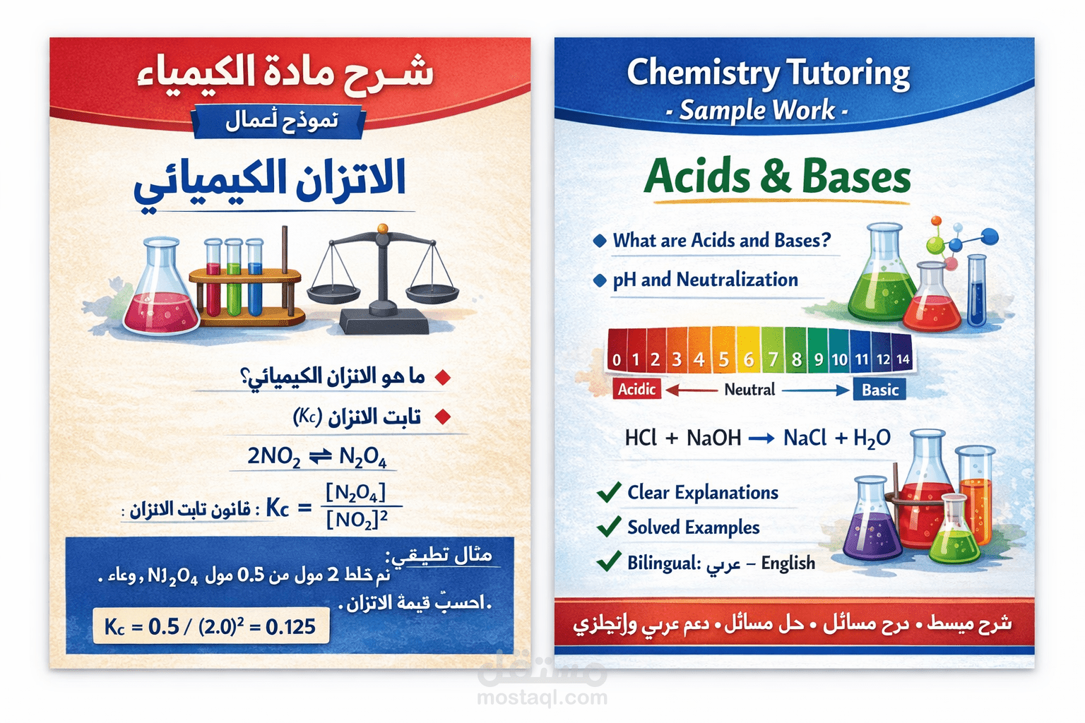 شرح مادة الكيمياء للثانوية و الجامعة.
