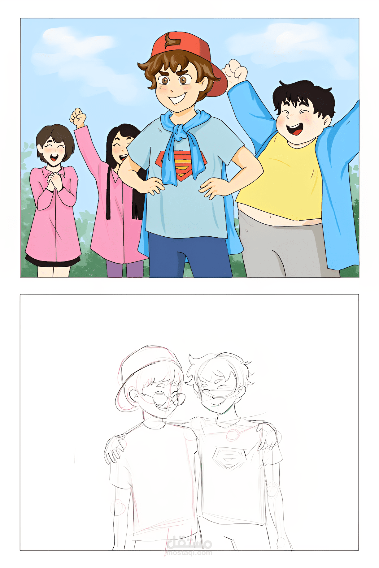 رسومات قصص أطفال ومانغا/قصص مصورة