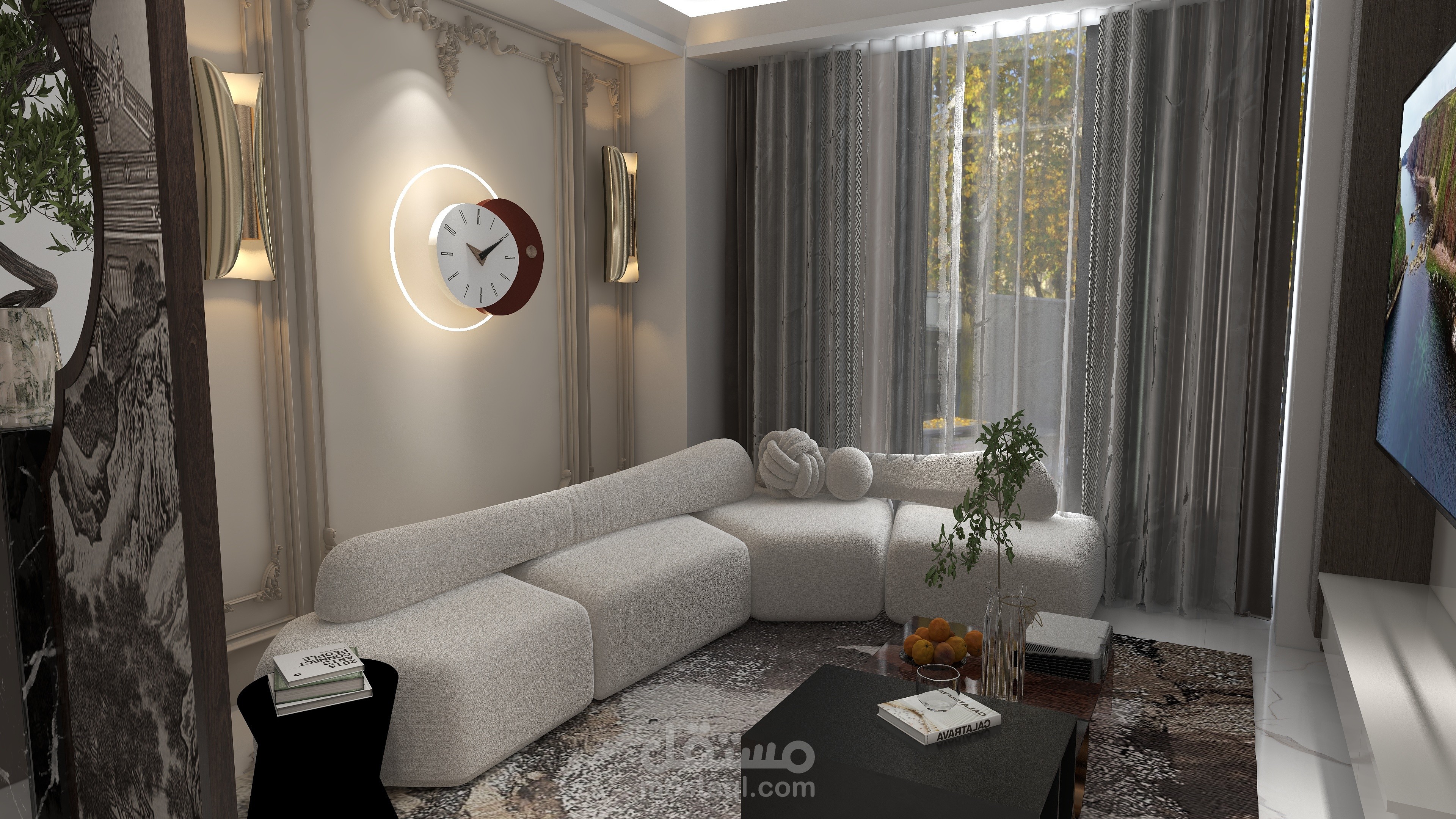 تصميم داخلي لصالة