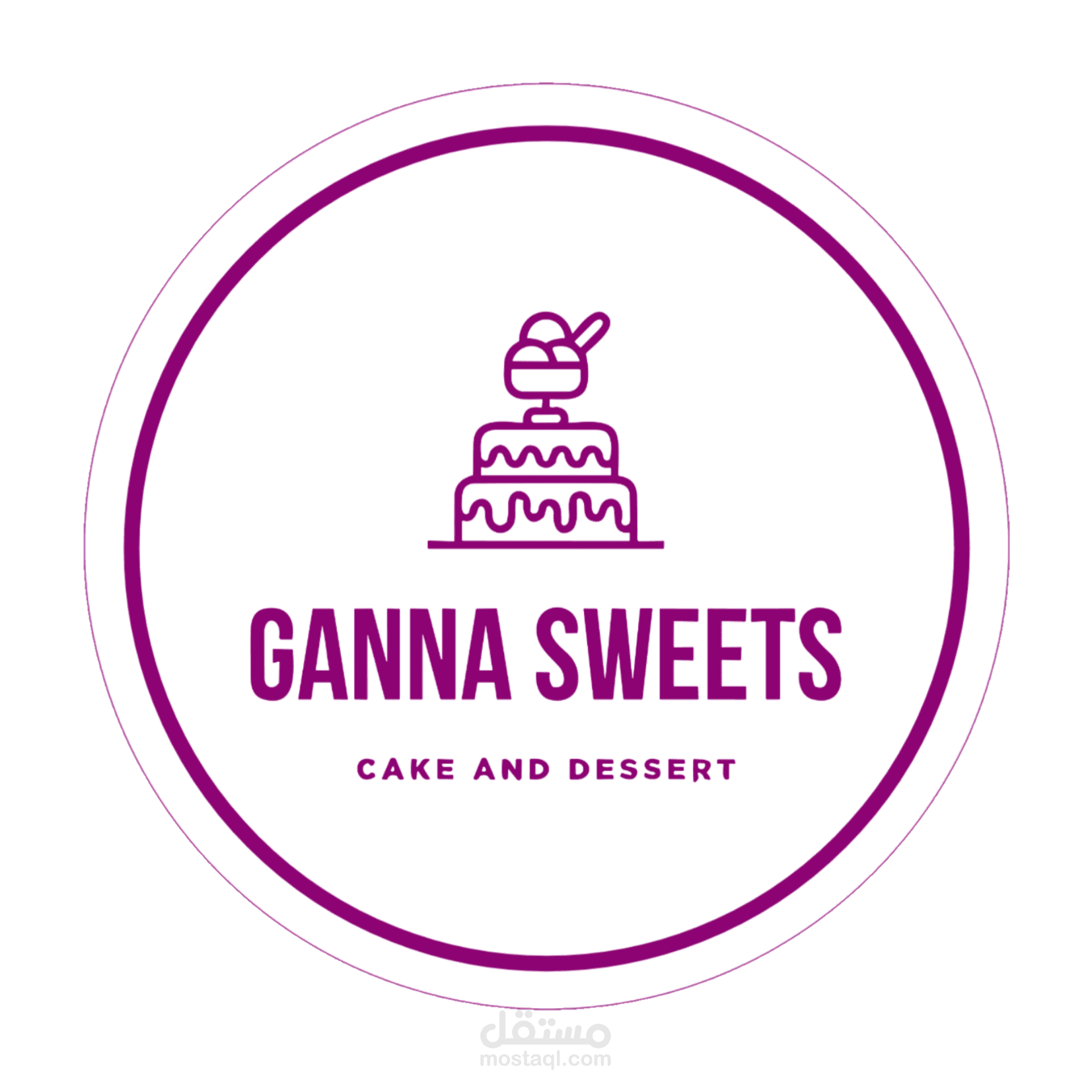 Logo and Visual Identity ( Ganna Sweets)