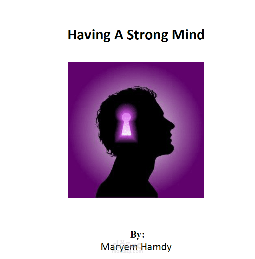 كتاب من تأليفي بالانجليزية عن قوة العقل