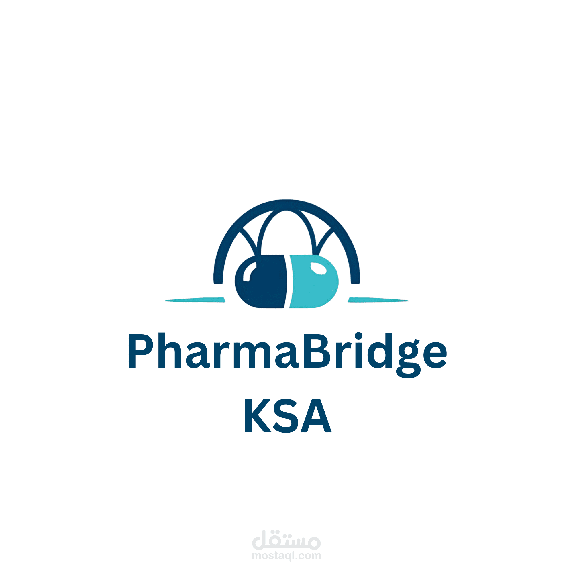 تصميم هوية بصرية لشركة PharmaBridge KSA