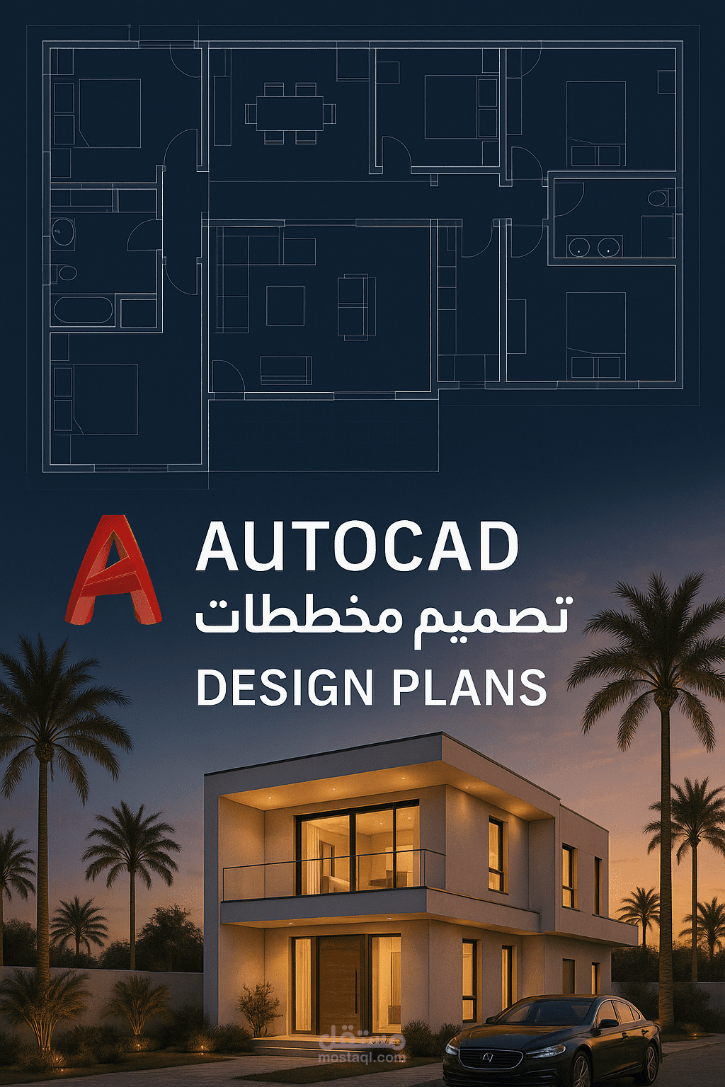 مخططات اتوكاد فلل و شاليهات فخمة
