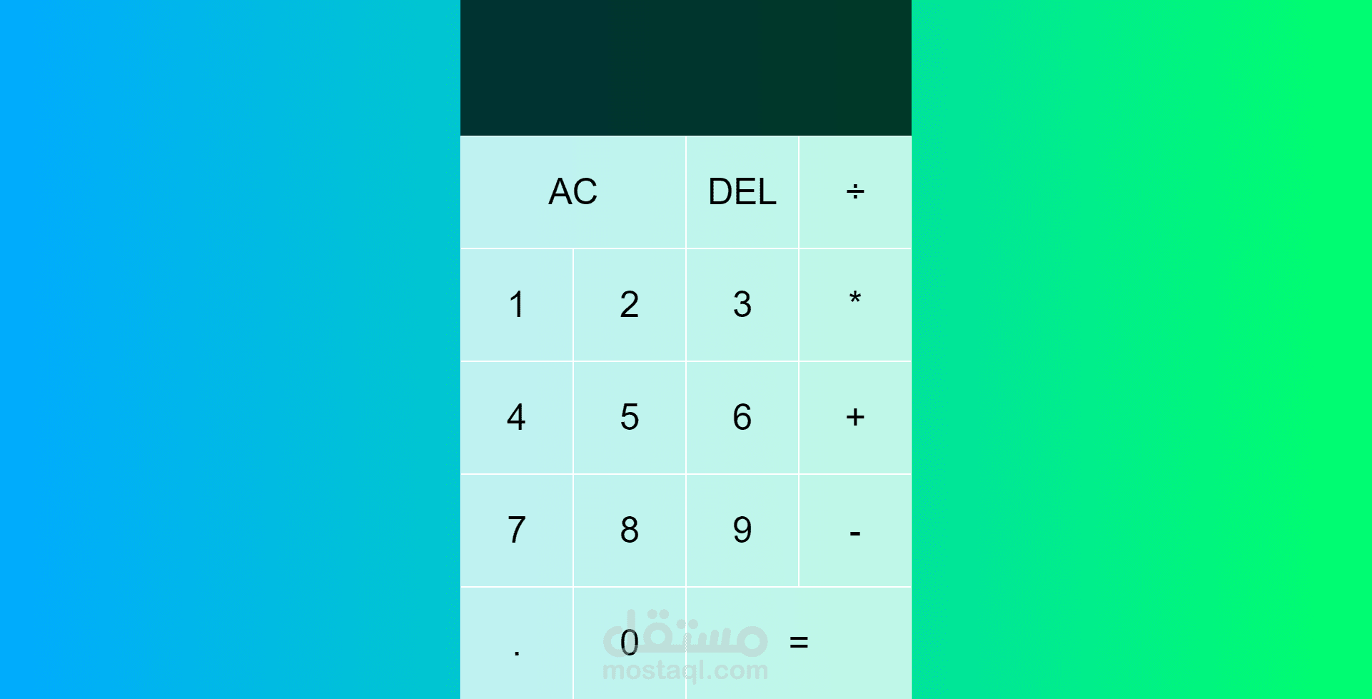 تصميم الة حاسبة