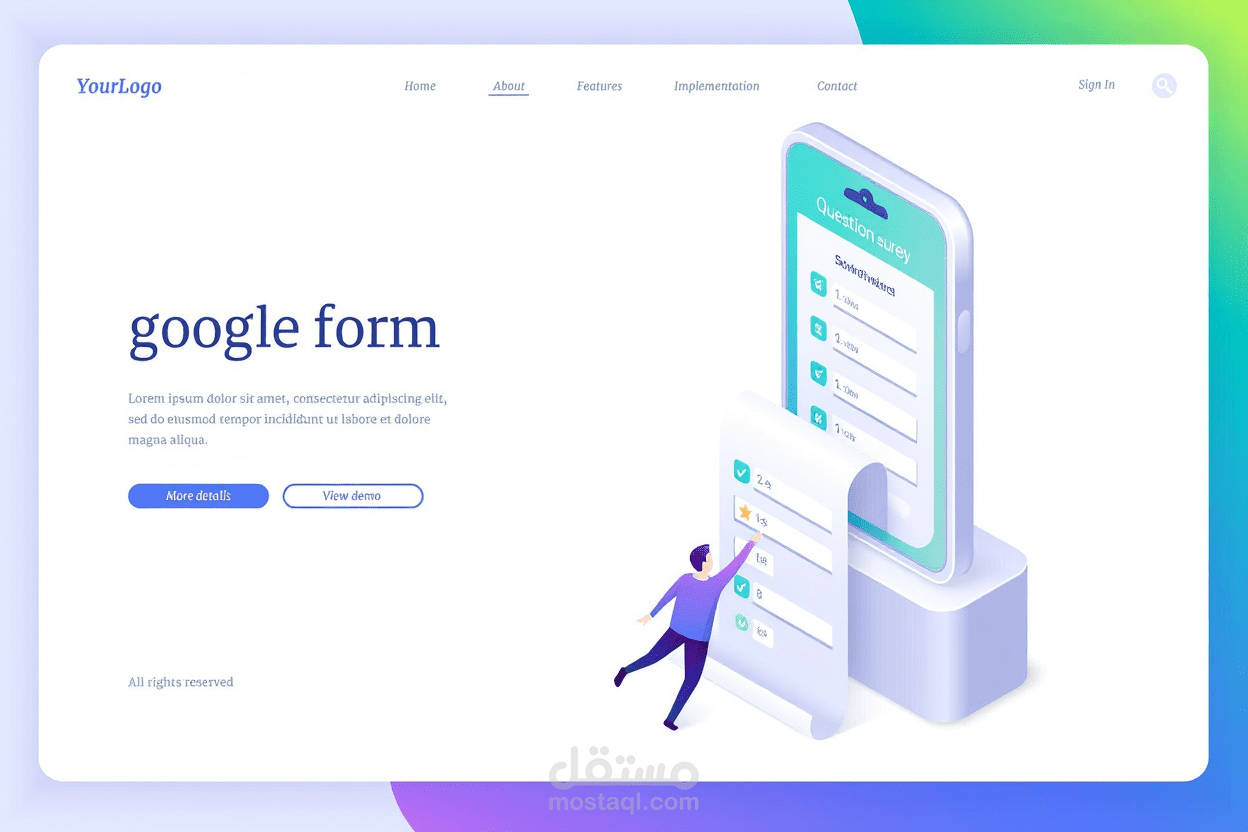 إنشاء وتصميم استبيانات واستطلاعات رأي متكاملة بواسطة جوجل فورم (أكاديمية – بحثية – إدارية – تسويقية – تقييمية).