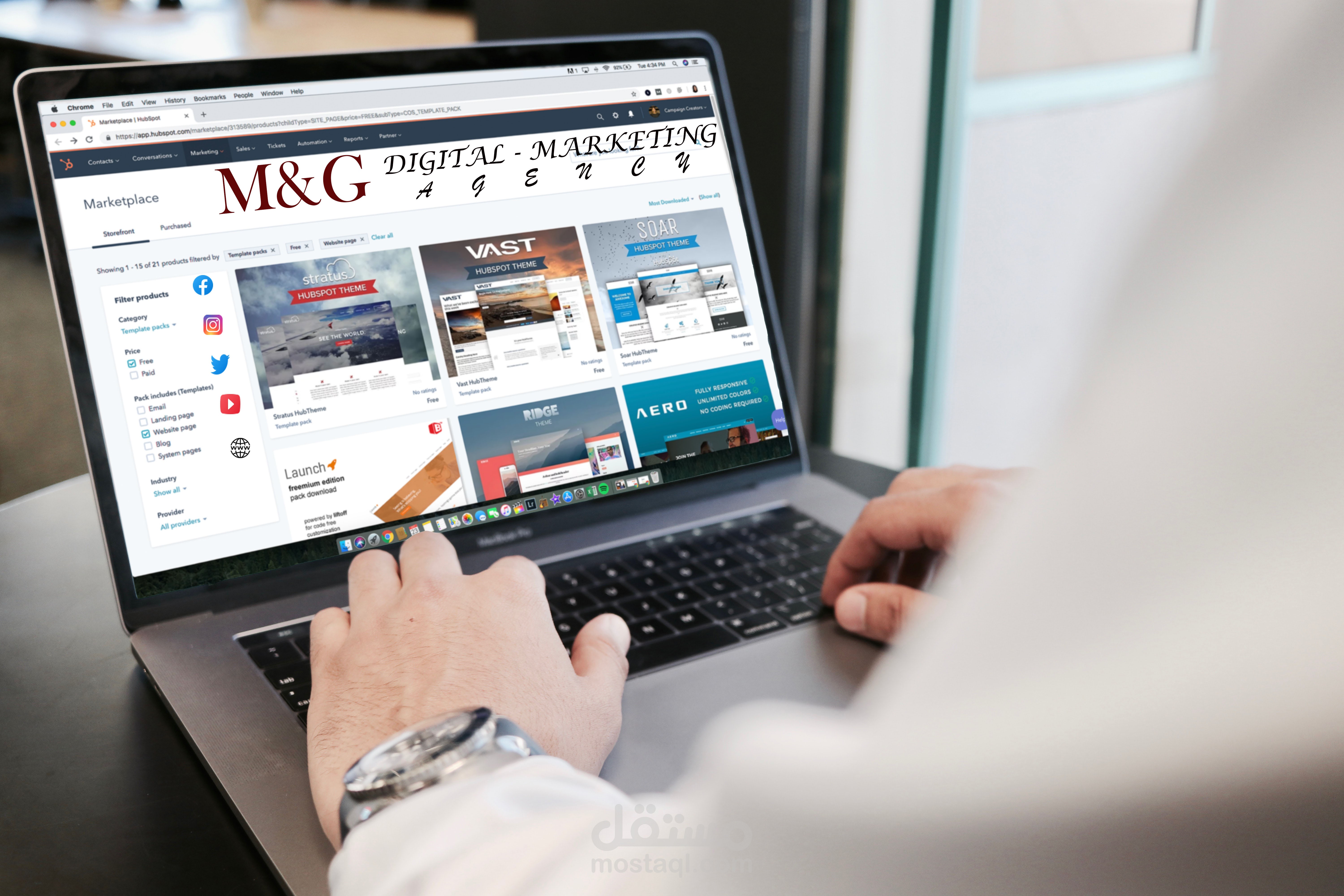 بوست متميز لوكالة التسويق .