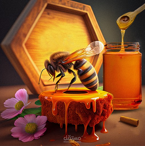 منشور مواقع التواصل الاجتماعي اعلان | عسل