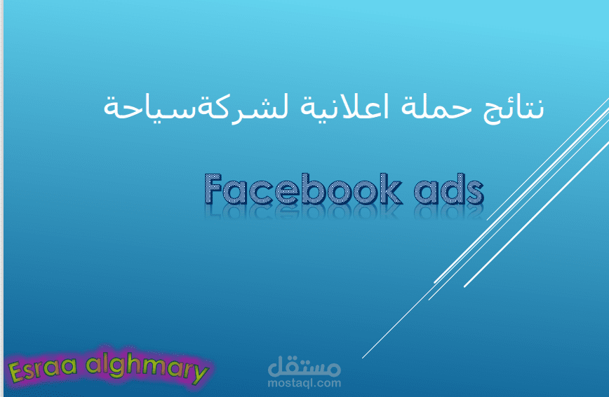 نتائج حملة اعلانية Facebook ads
