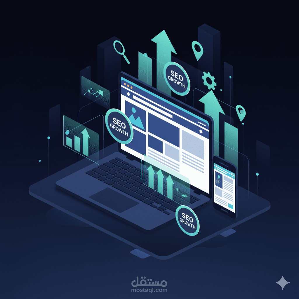 تطوير مواقع ويب (Websites) احترافية متجاوبة ومدعومة بتحسين محركات البحث (SEO)