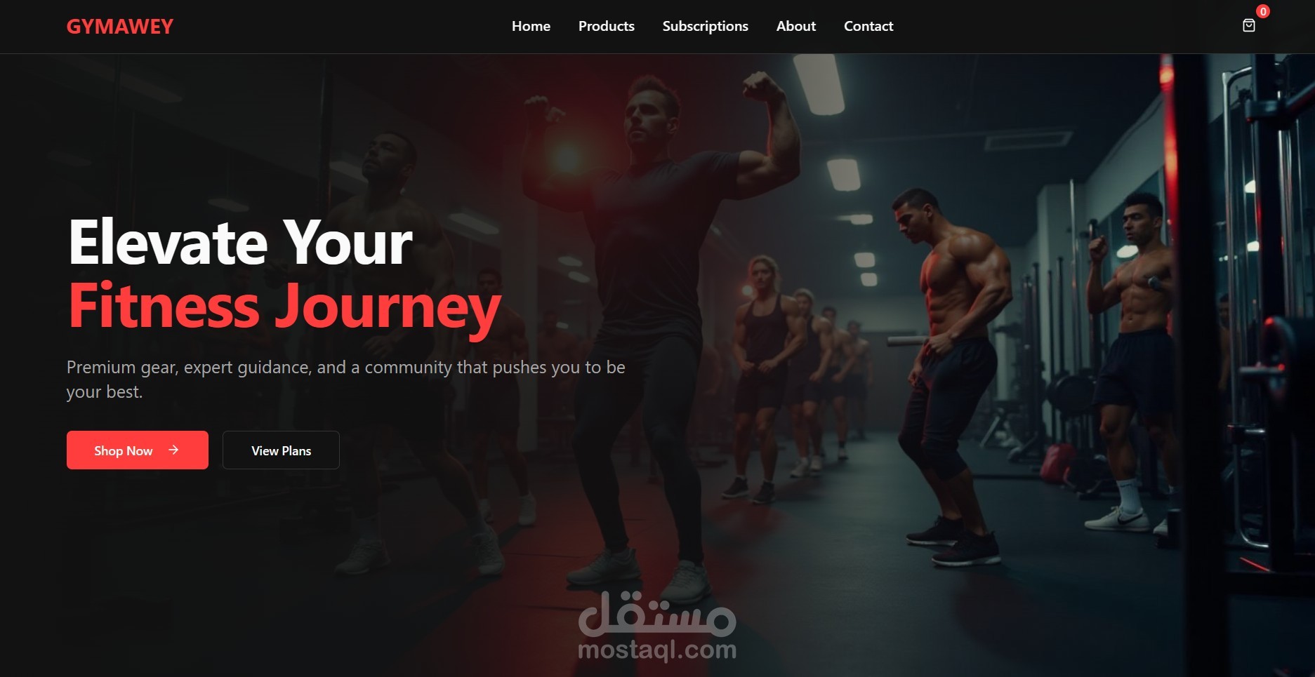 Landing Page احترافية لمتجر رياضي