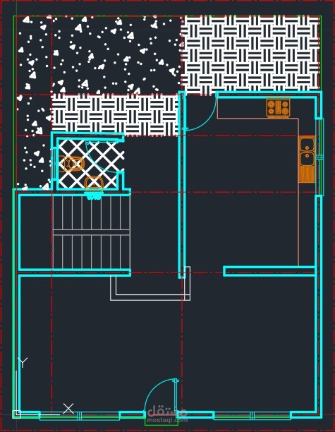 رسم مخطط بيت على برنامج الأوتوكاد (AutoCAD)