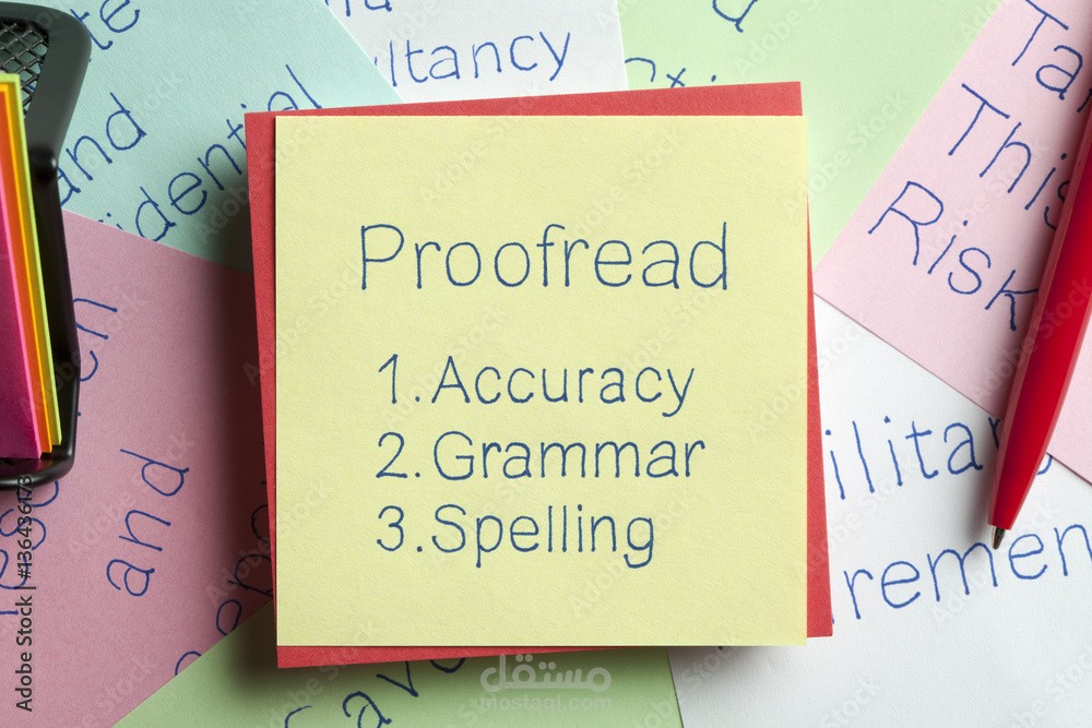 التدقيق اللغوي| Proofreading