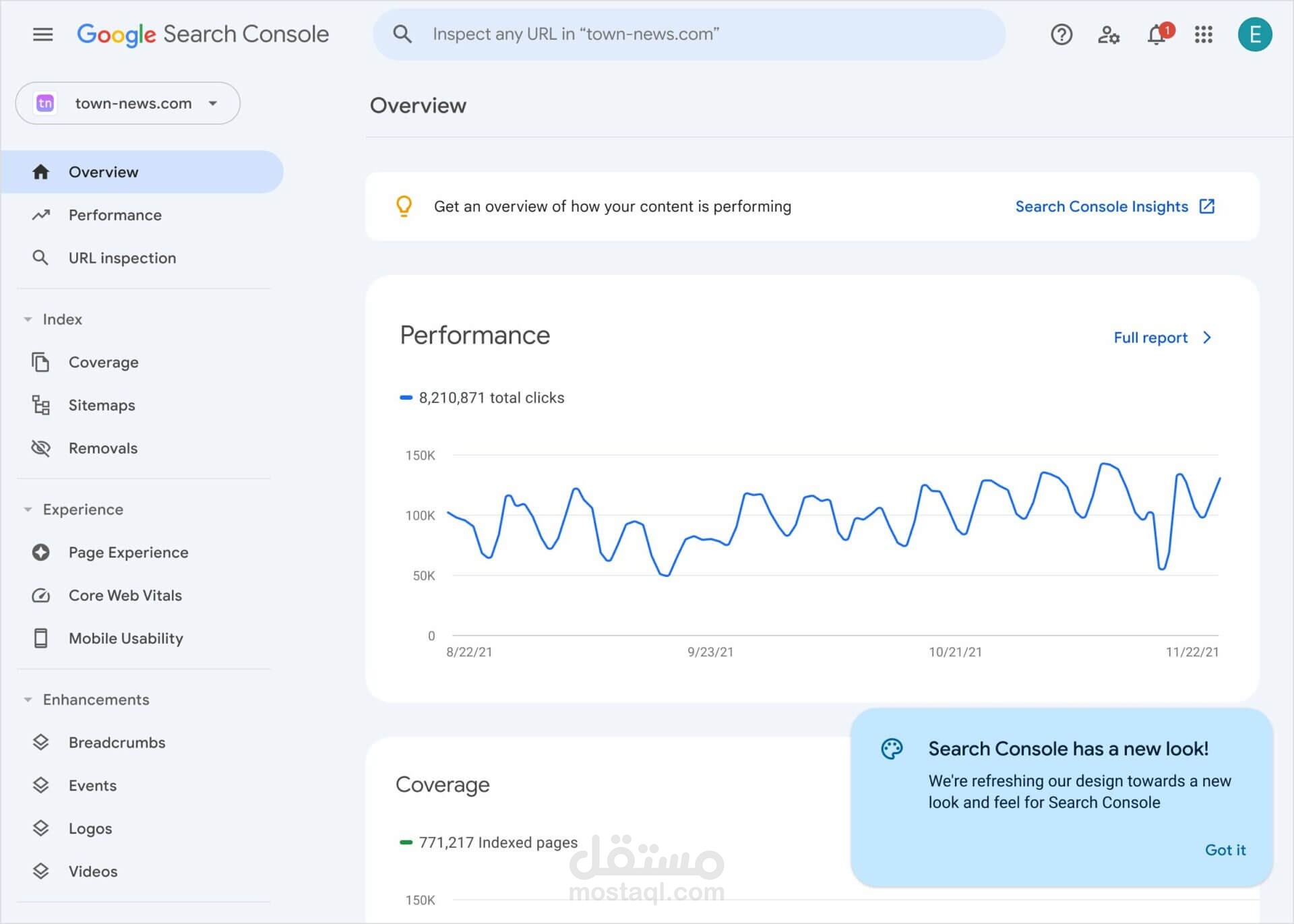 تحليل وتحسين موقع الويب باستخدام Google Search Console