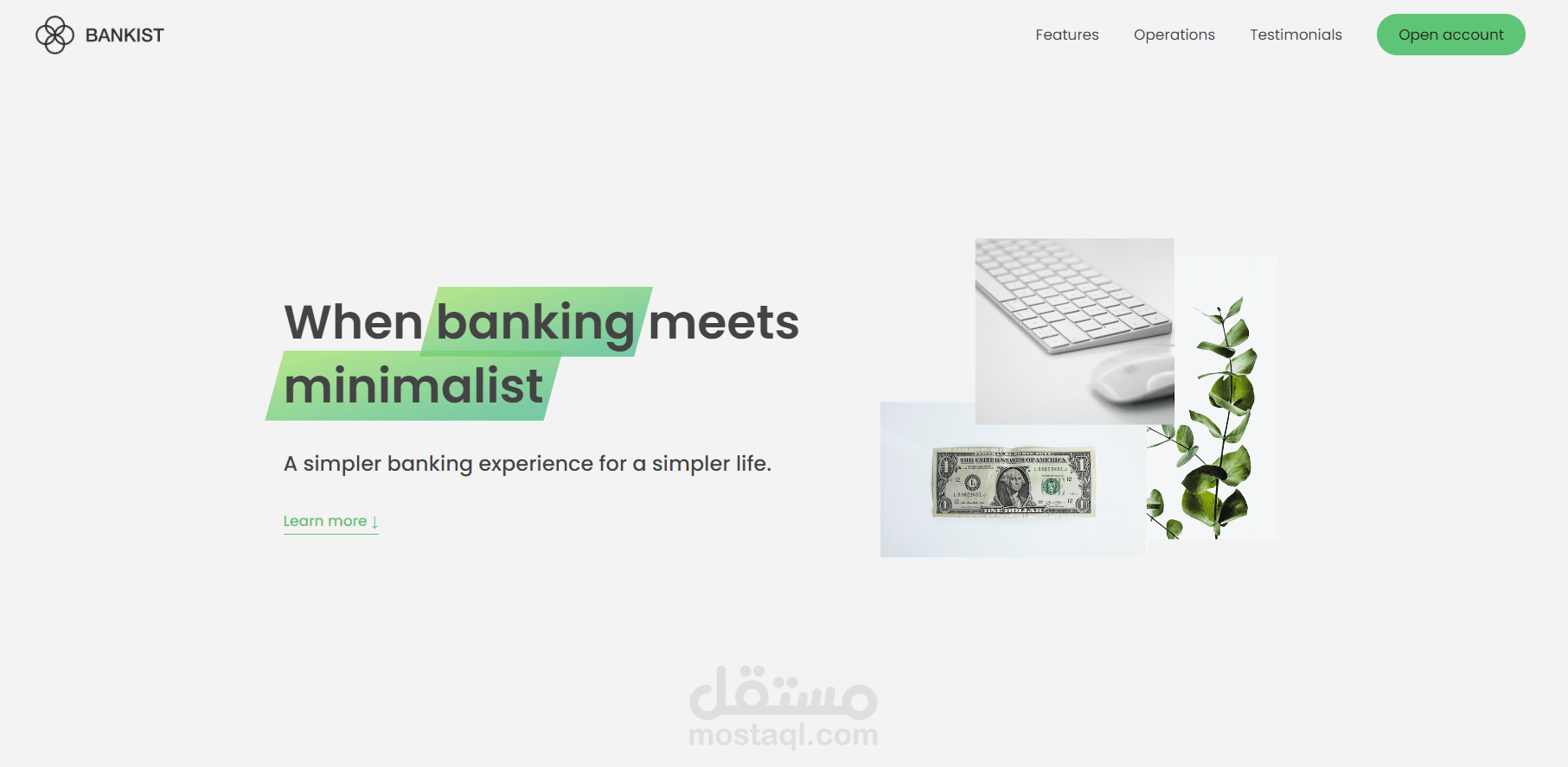 Bankist Landing Page