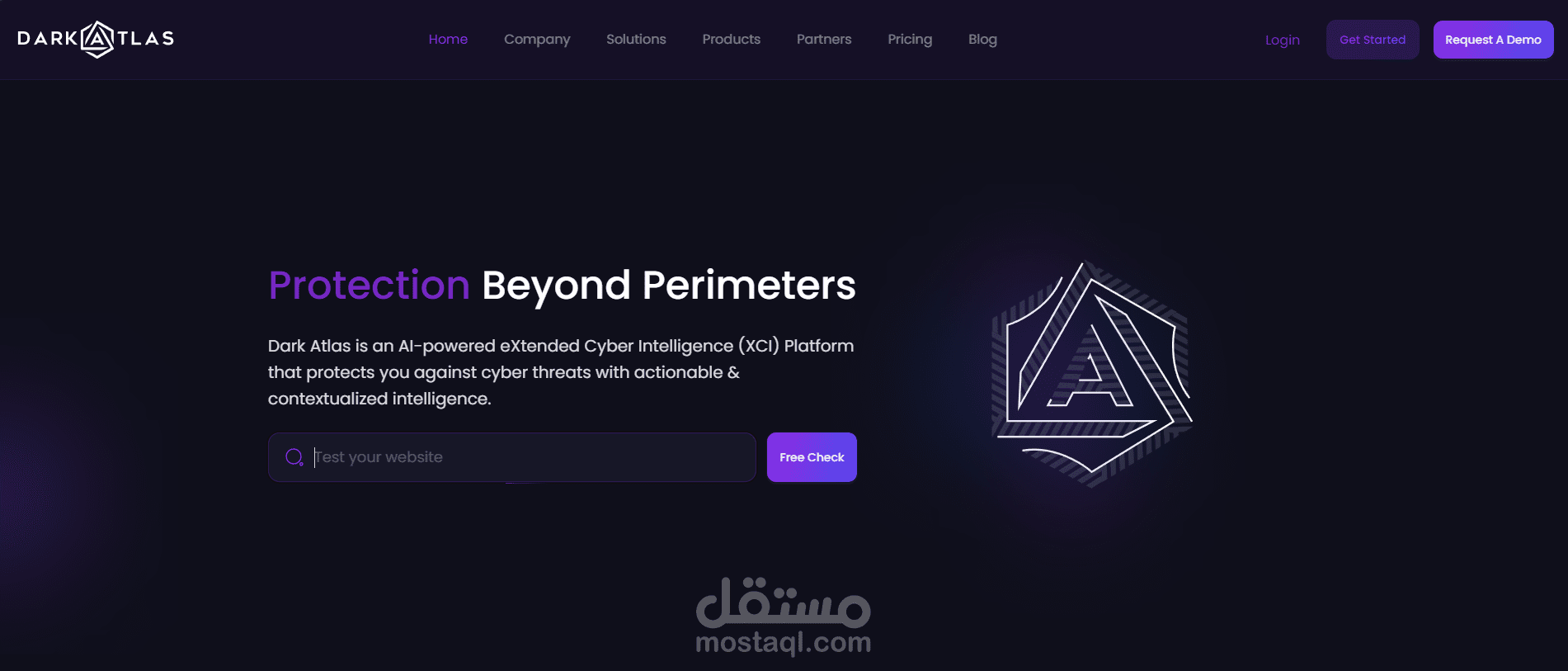 Darkatlas Landing Page