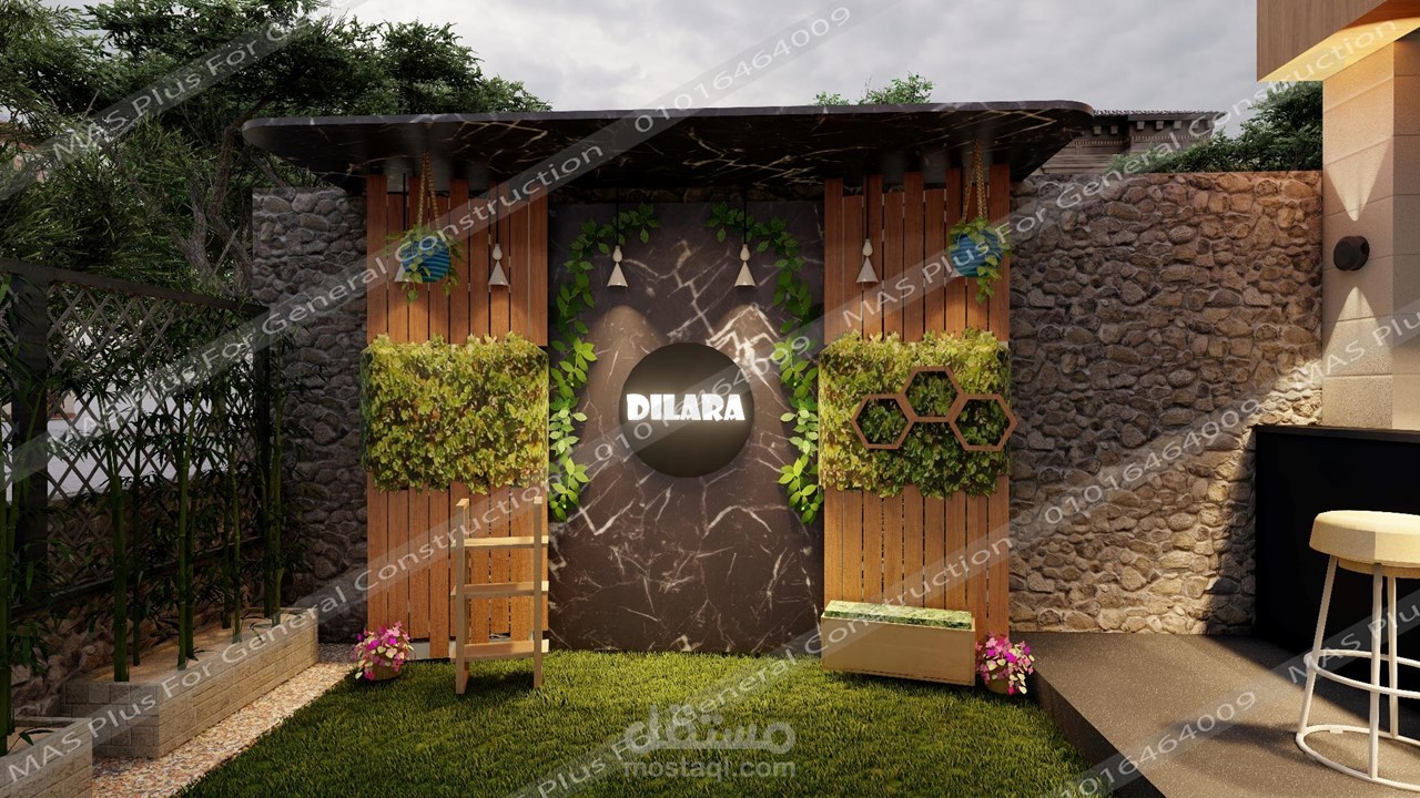 تصميم 3D لكافيه DILARA