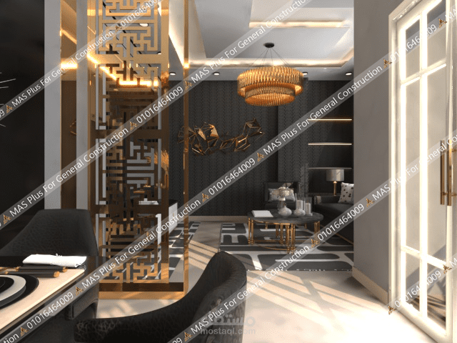 تصميم رسبشن وطاولة طعام