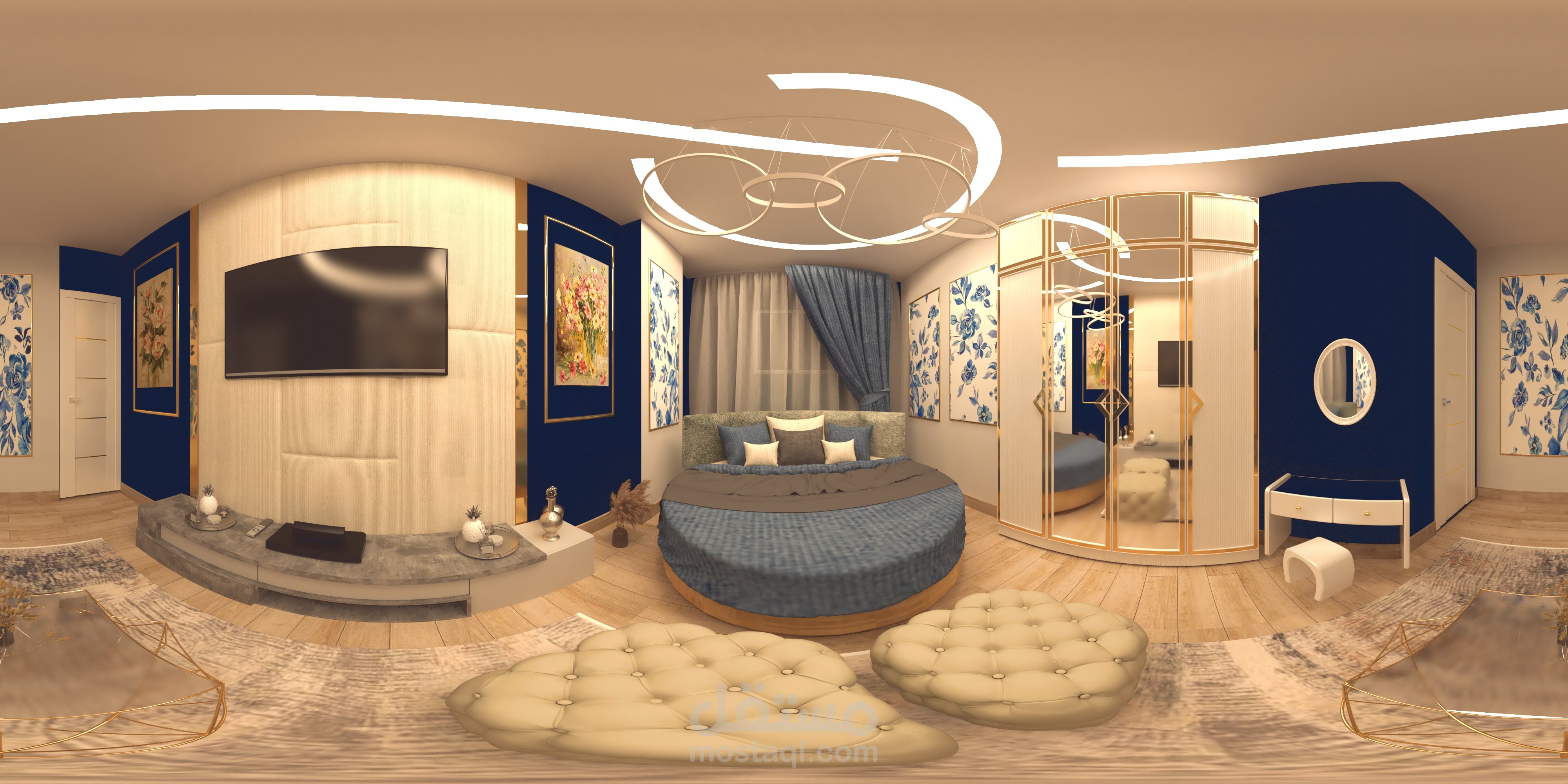 تصميم داخلي لشقة سكنية