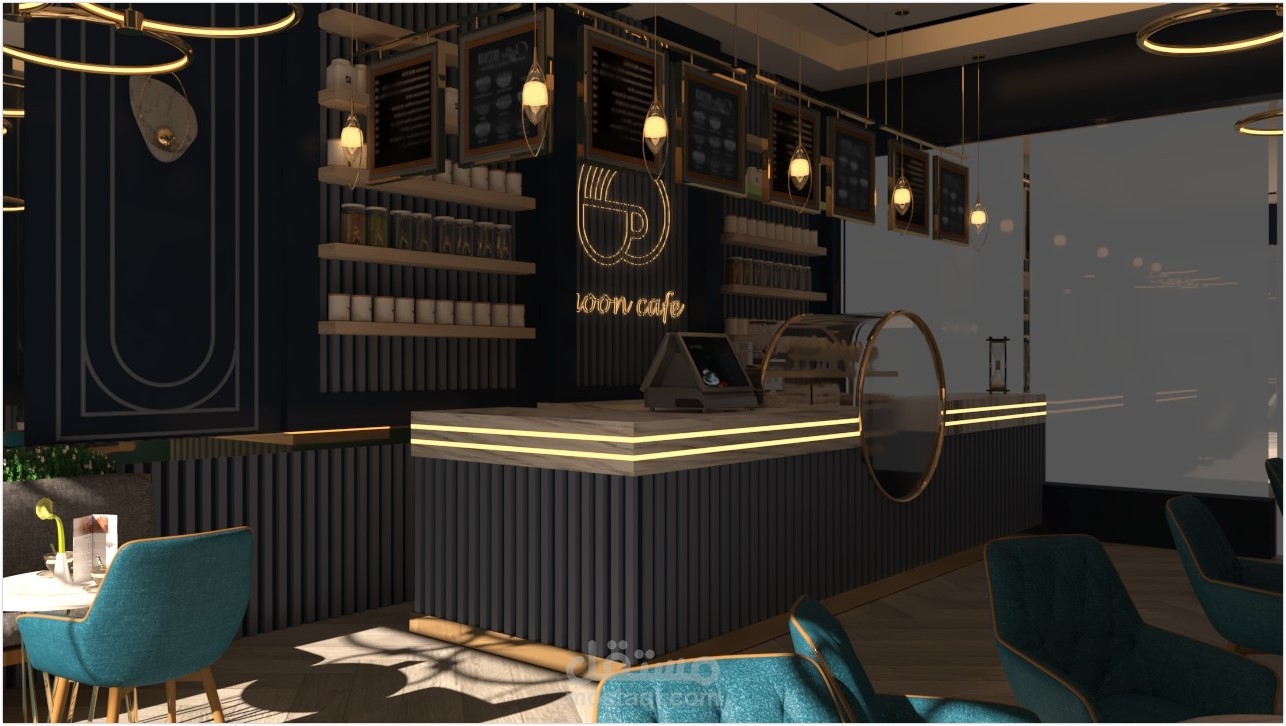تصميم داخلي moon cafe