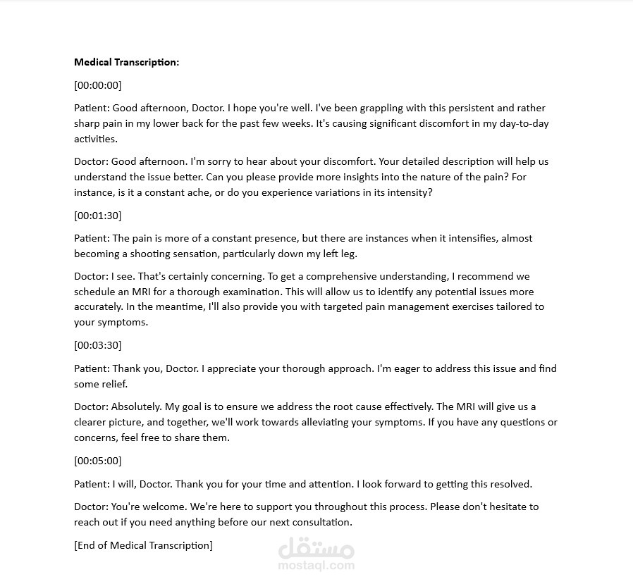 Medical Transcription