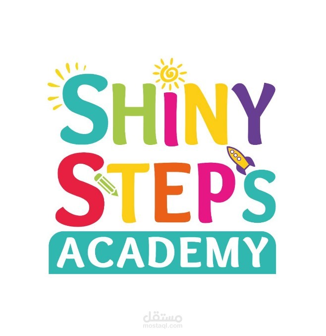 Shiny Steps Academy logo design