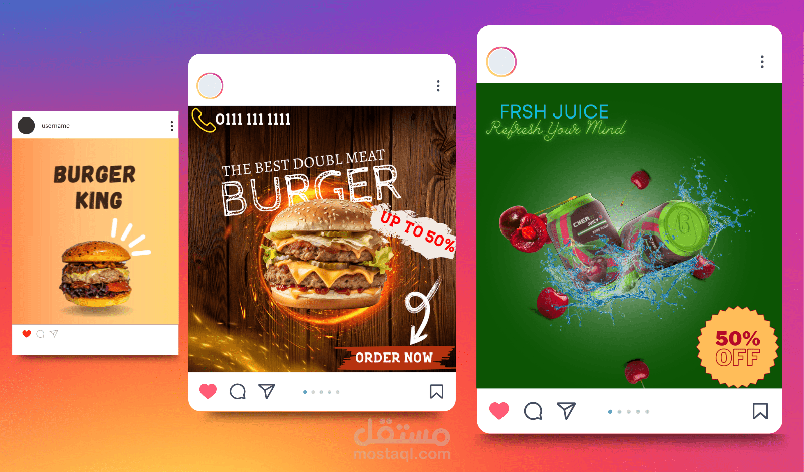 اعلانات وبوستات سوشيال ميديا