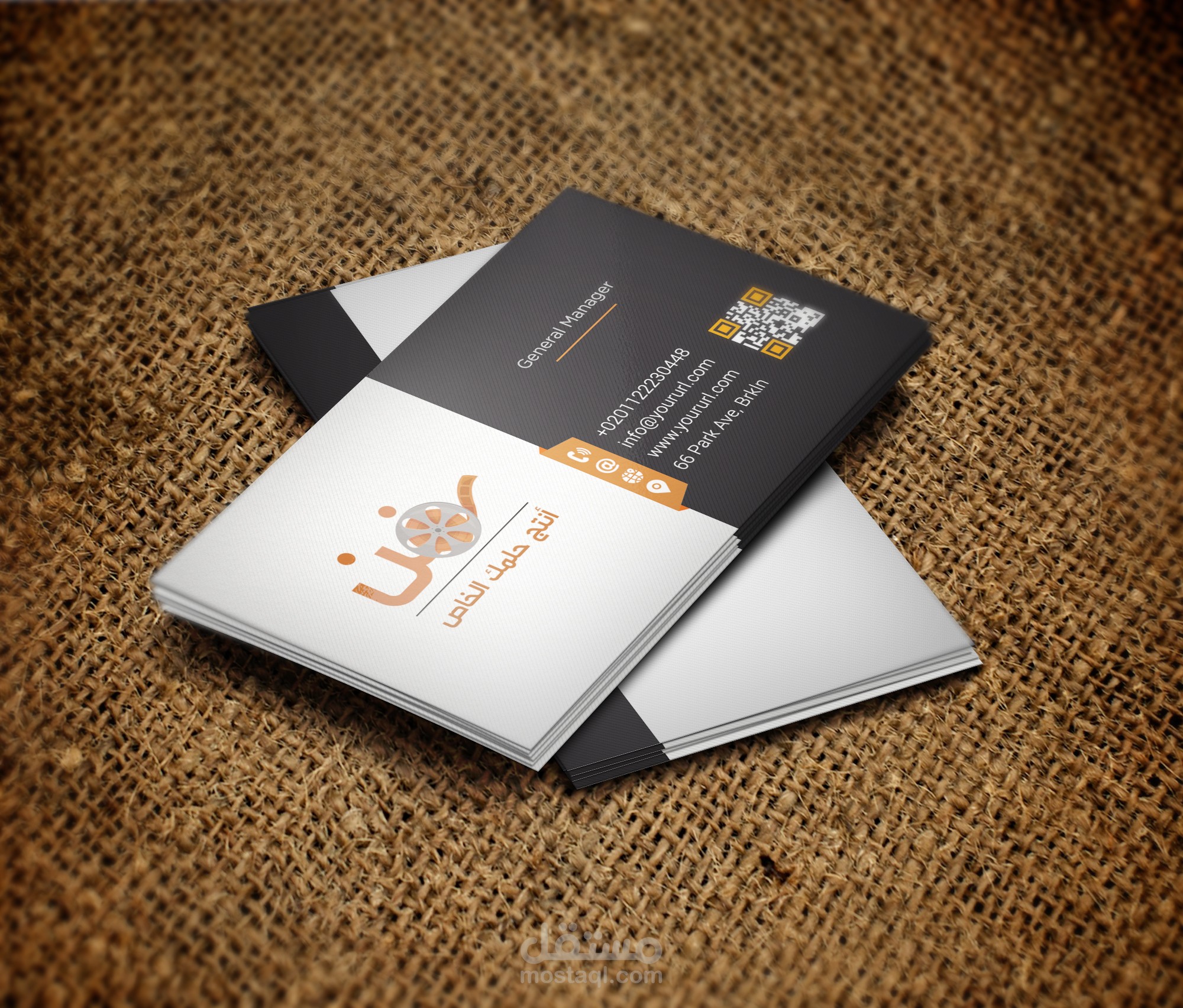 logo and card for art company
