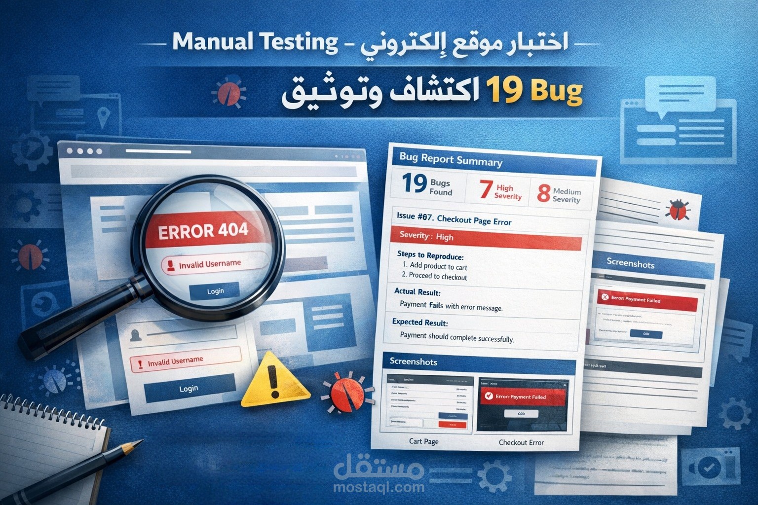Manual testing for a website