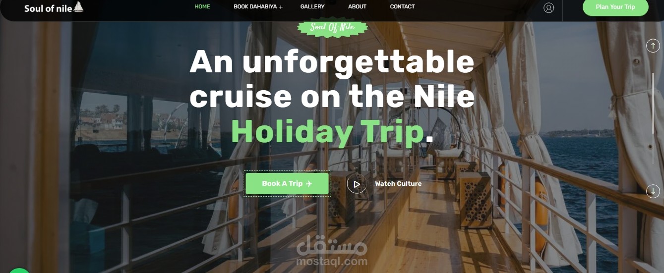 WordPress Website Design & Development for Nile Dahabiya Cruises – Soul of Nile