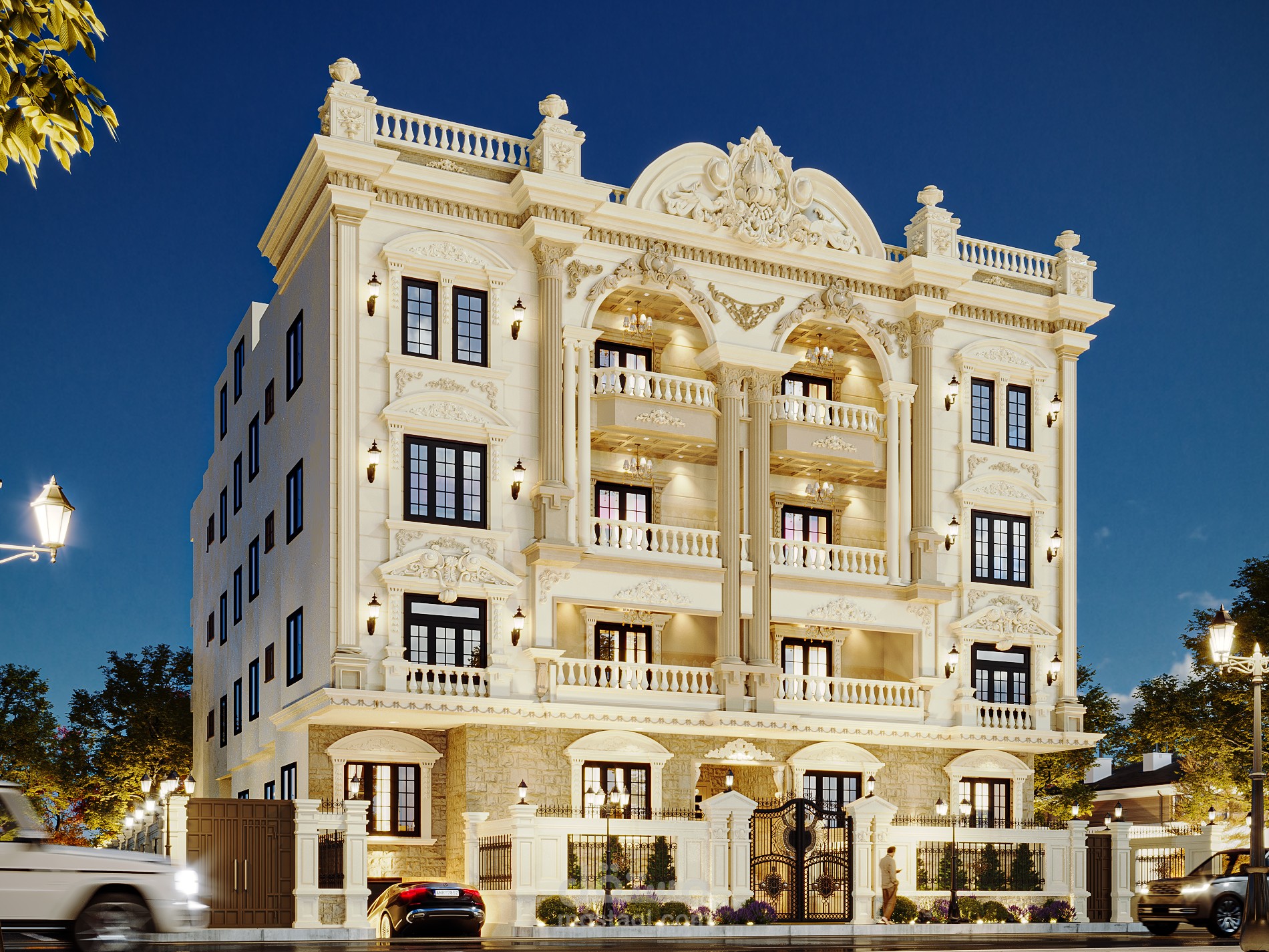 تصميم واجهة خارجية لمبنى سكني