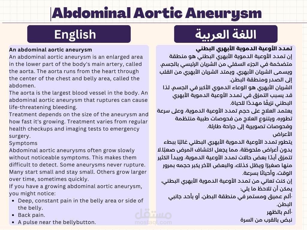 ترجمة ملف طبي