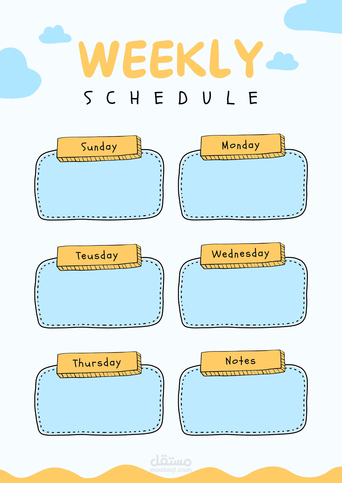 Weekly Schedule